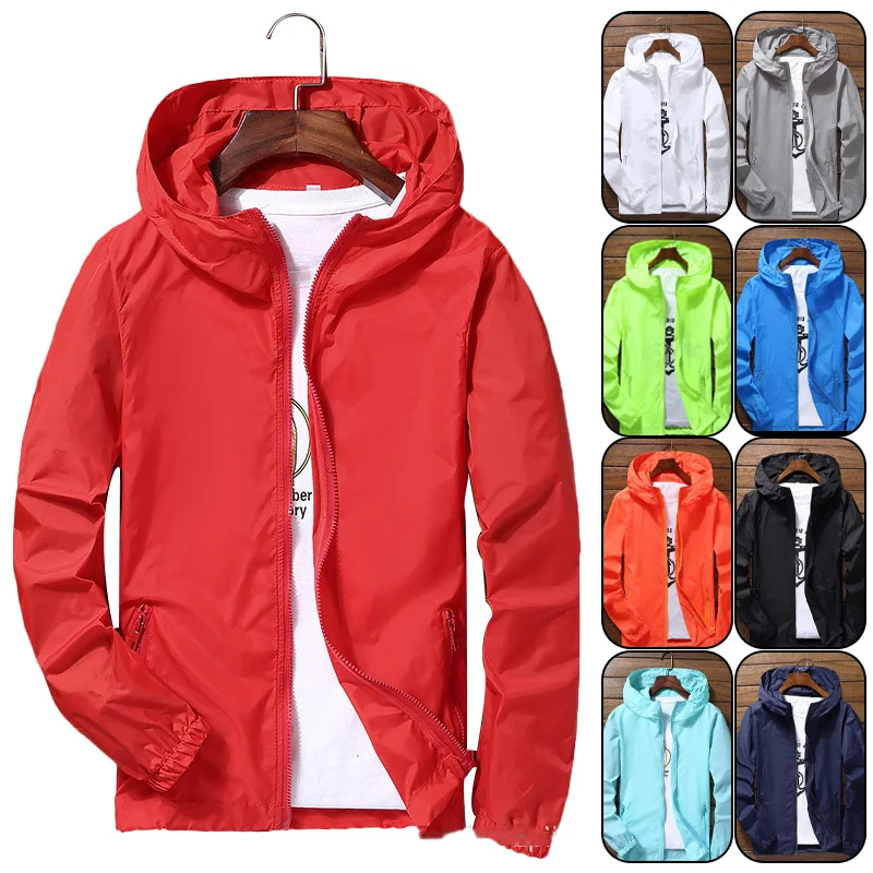 S-7XL Windproof Quick Dry Coat - Running Gear Rain 评论和价格