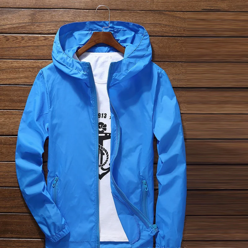 S-7XL Windproof Quick Dry Coat - Running Gear Rain 评论和价格