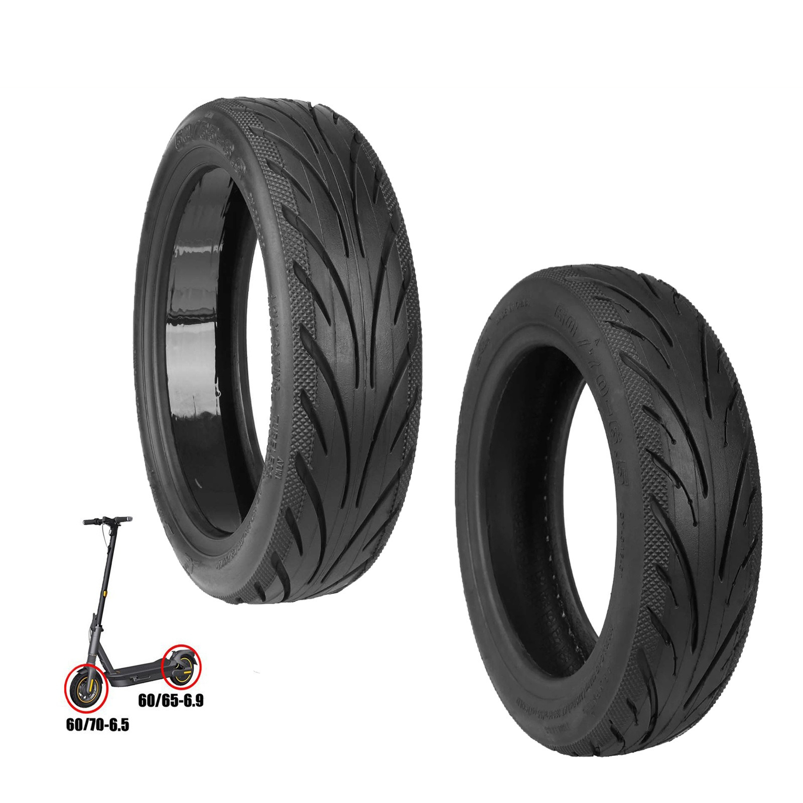 Scooter Front and Rear Tires 6 - Running Gear Accessories 评论和价格