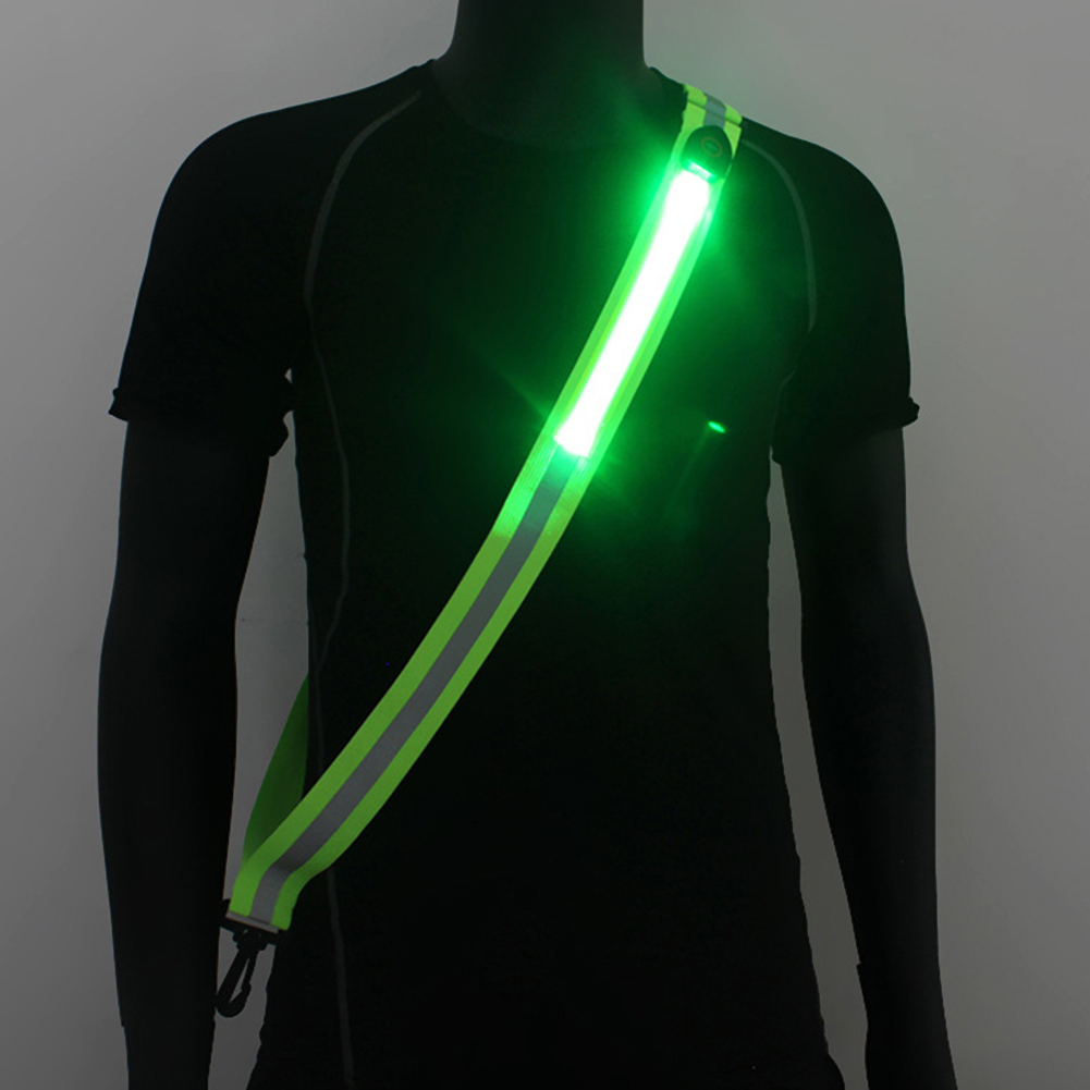 USB Rechargeable Reflective Wa - Running Gear Green 评论和价格