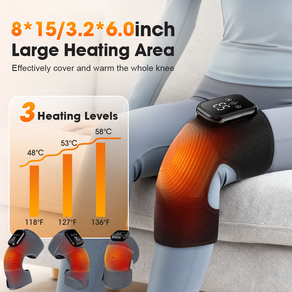 Electric Heating Knee Massager - Knee Support Brace 评论和价格