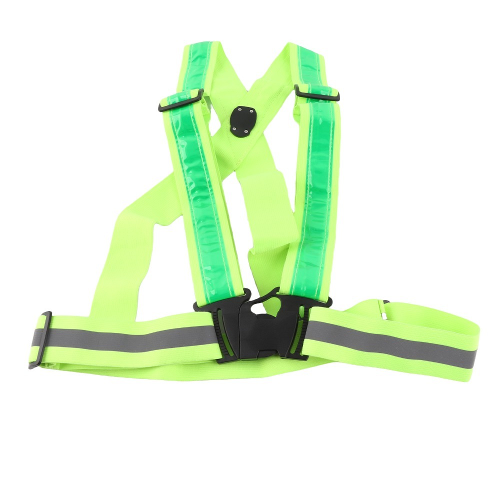 New Polyester LED Safety Vest  - Running Gear Green 评论和价格