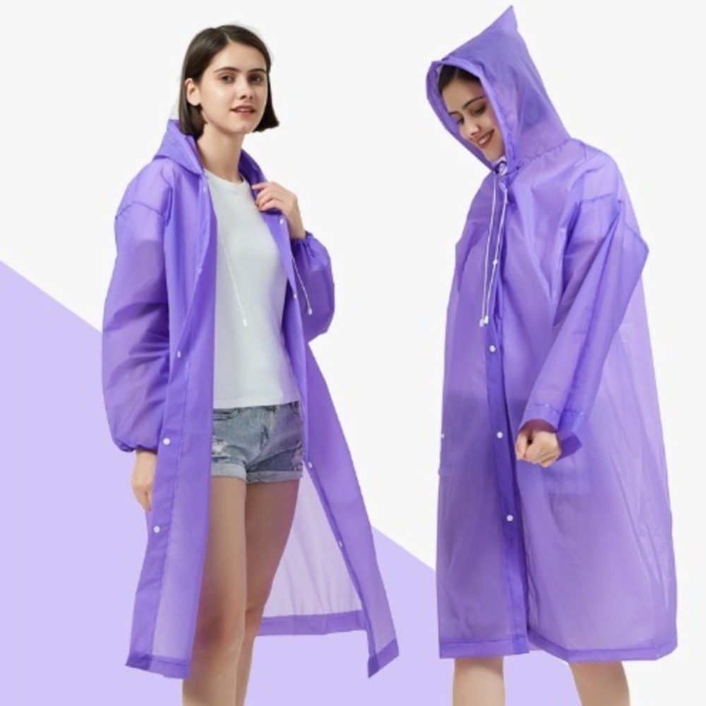 EVA Long Raincoat Unisex Male  - Running Gear Rain 评论和价格