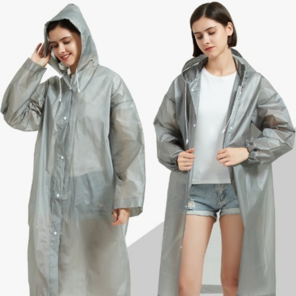 EVA Long Raincoat Unisex Male  - Running Gear Rain 评论和价格