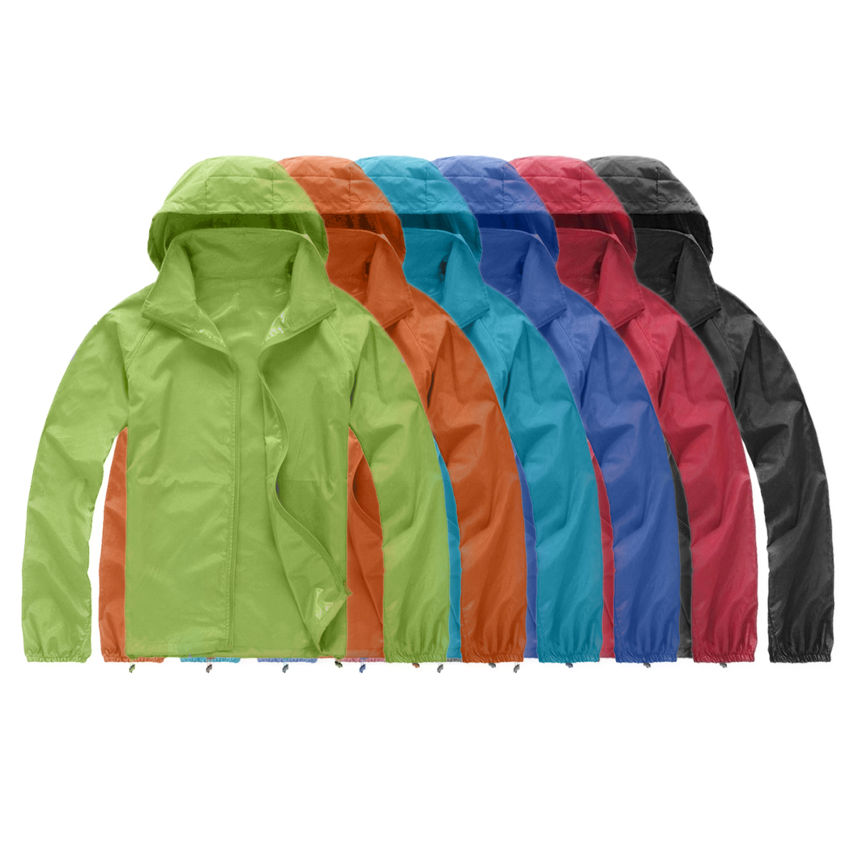 Unisex Waterproof Fabric Windp - Running Gear Rain 评论和价格