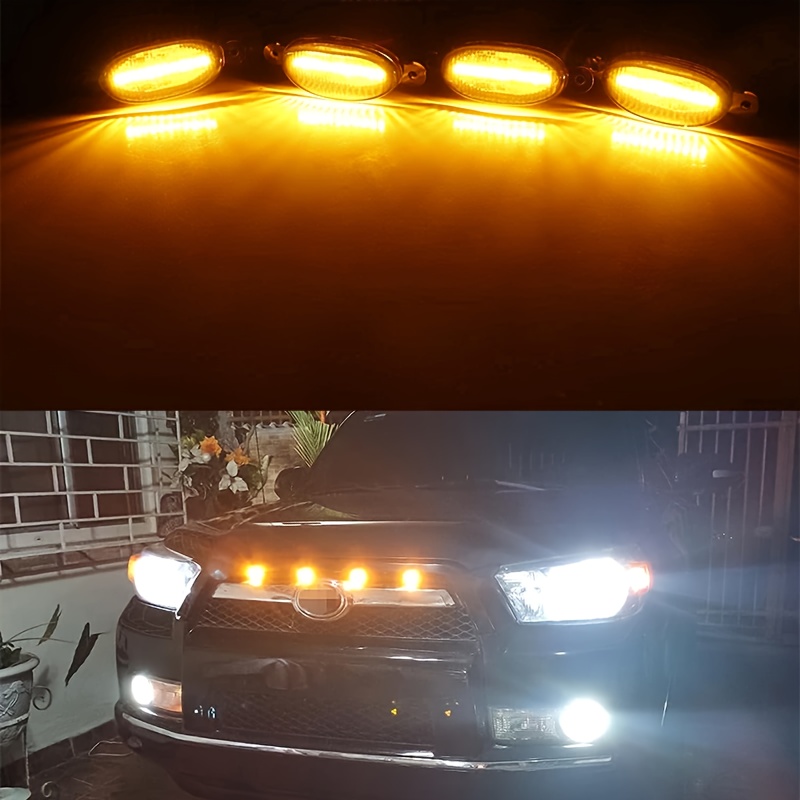 4Pcs/set Car LED Grille Light  - Running Gear Accessories 评论和价格