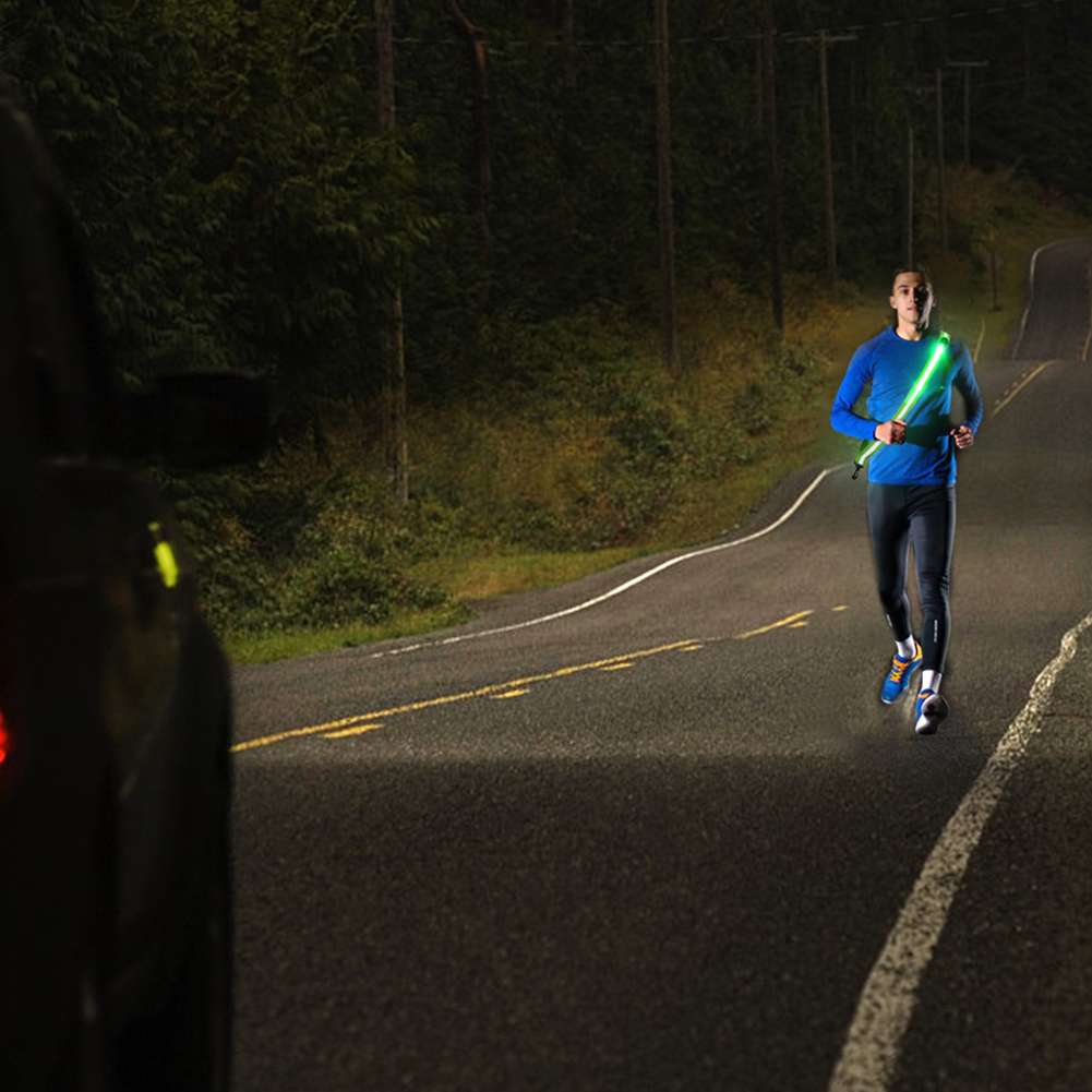USB Rechargeable Reflective Ru - Running Gear Green 评论和价格