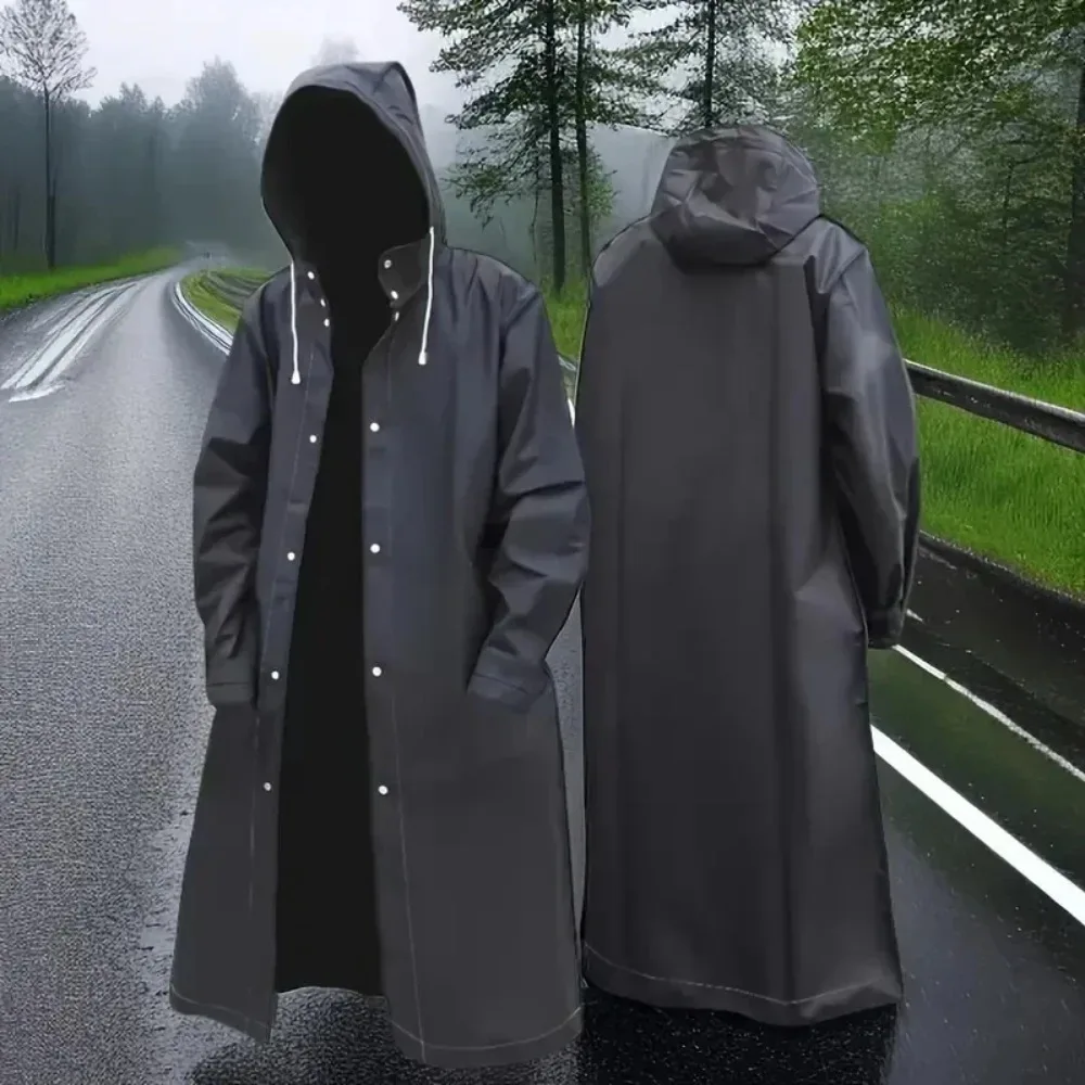 EVA Long Raincoat Unisex Male  - Running Gear Rain 评论和价格