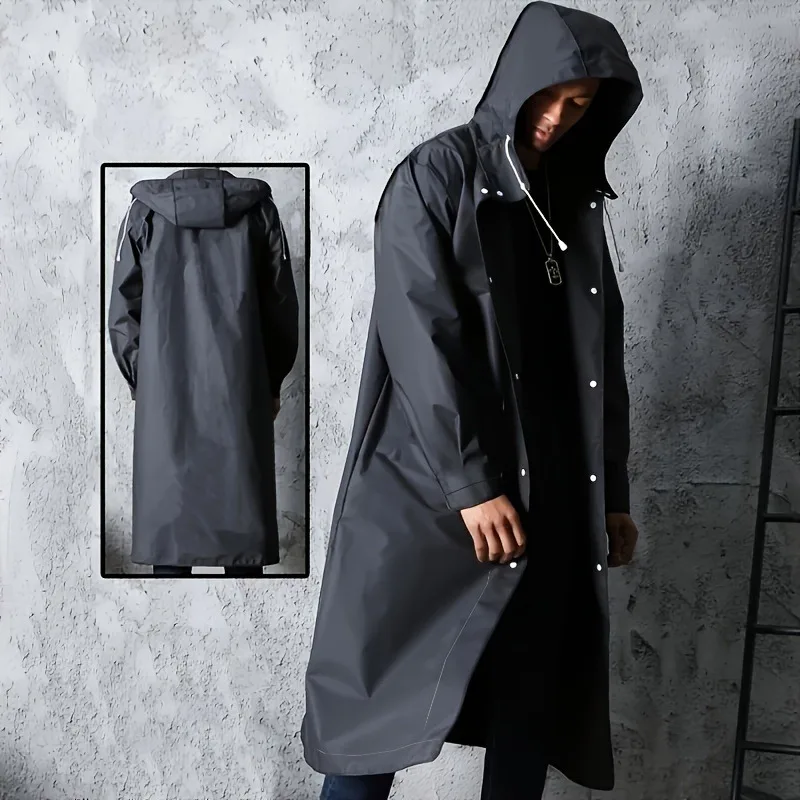 EVA Long Raincoat Unisex Male  - Running Gear Rain 评论和价格