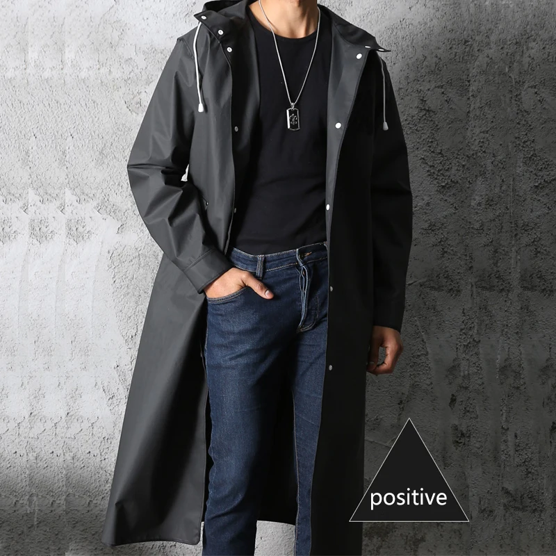 EVA Long Raincoat Unisex Male  - Running Gear Rain 评论和价格