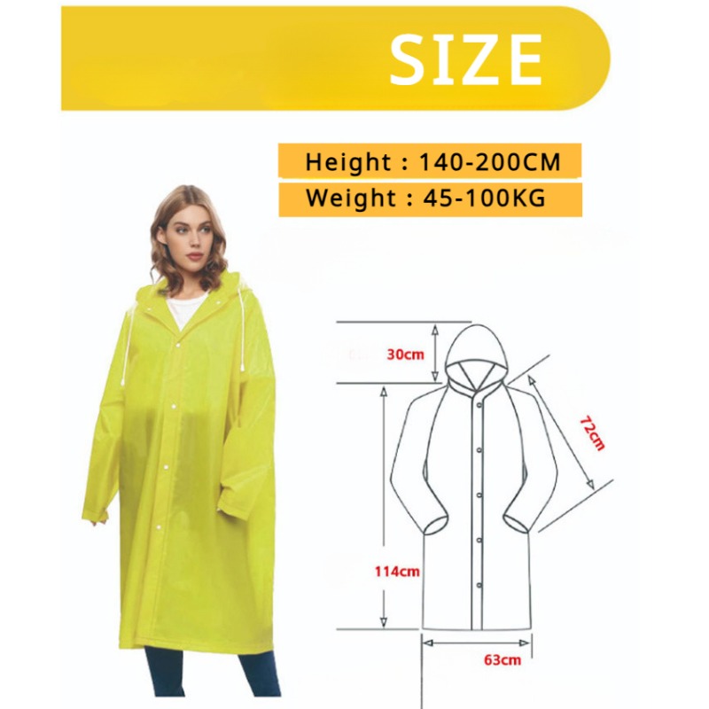 Disposable Raincoat Long Full- - Running Gear Rain 评论和价格