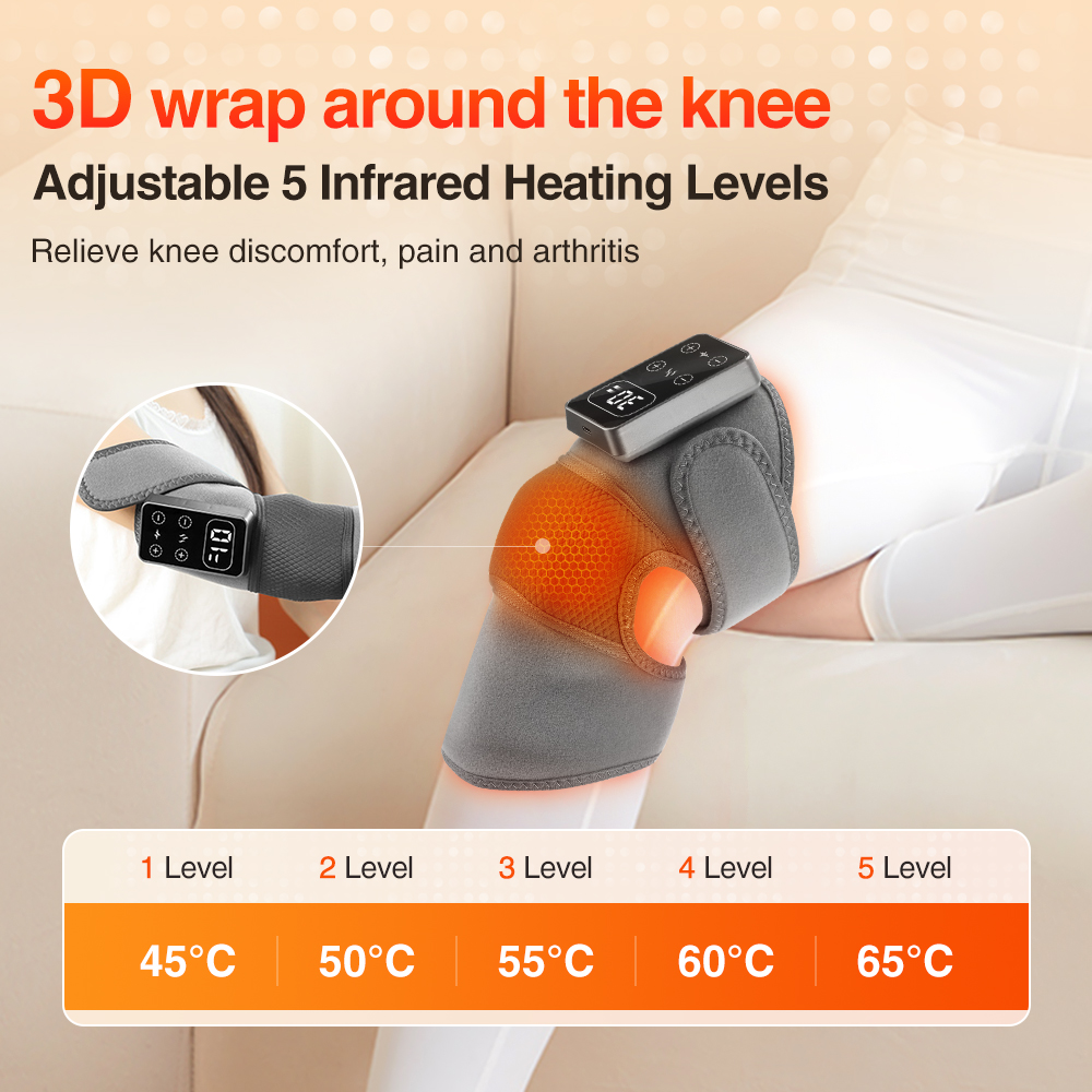 Electric Knee Pad Massager 3 V - Knee Support Brace 评论和价格